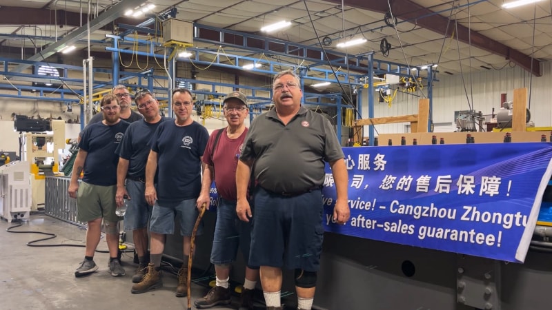 從滄州到美國(guó)跨越重洋顯實(shí)力：中拓龍骨機(jī)美國(guó)調(diào)試成功，客戶贊其穩(wěn)定，專業(yè)服務(wù)與過硬品質(zhì)贏贊譽(yù)